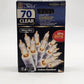 Holiday Season 70 Clear White Wire Light Set 16' Indoor/Outdoor