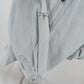 NY Collections Faded Blue Long Sleeve Button Front Shirt Blouse XL