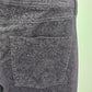 ELLE Dark Plum Purple Velvet Jeans Pants Paisley Boho Motif Low Rise Stretch 12R