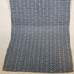 Long Blue Upholstery Table Runner 112x18 Heavy Fabric Tan Pattern