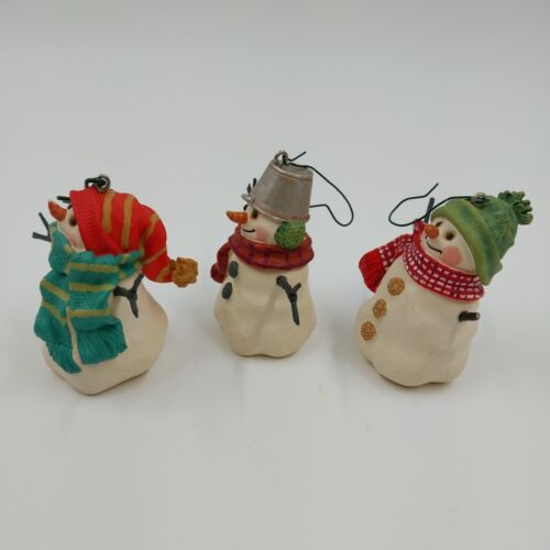 Hallmark Keepsake 1999 Christmas Ornament The Snowmen of Mitford Set of 3 Vtg