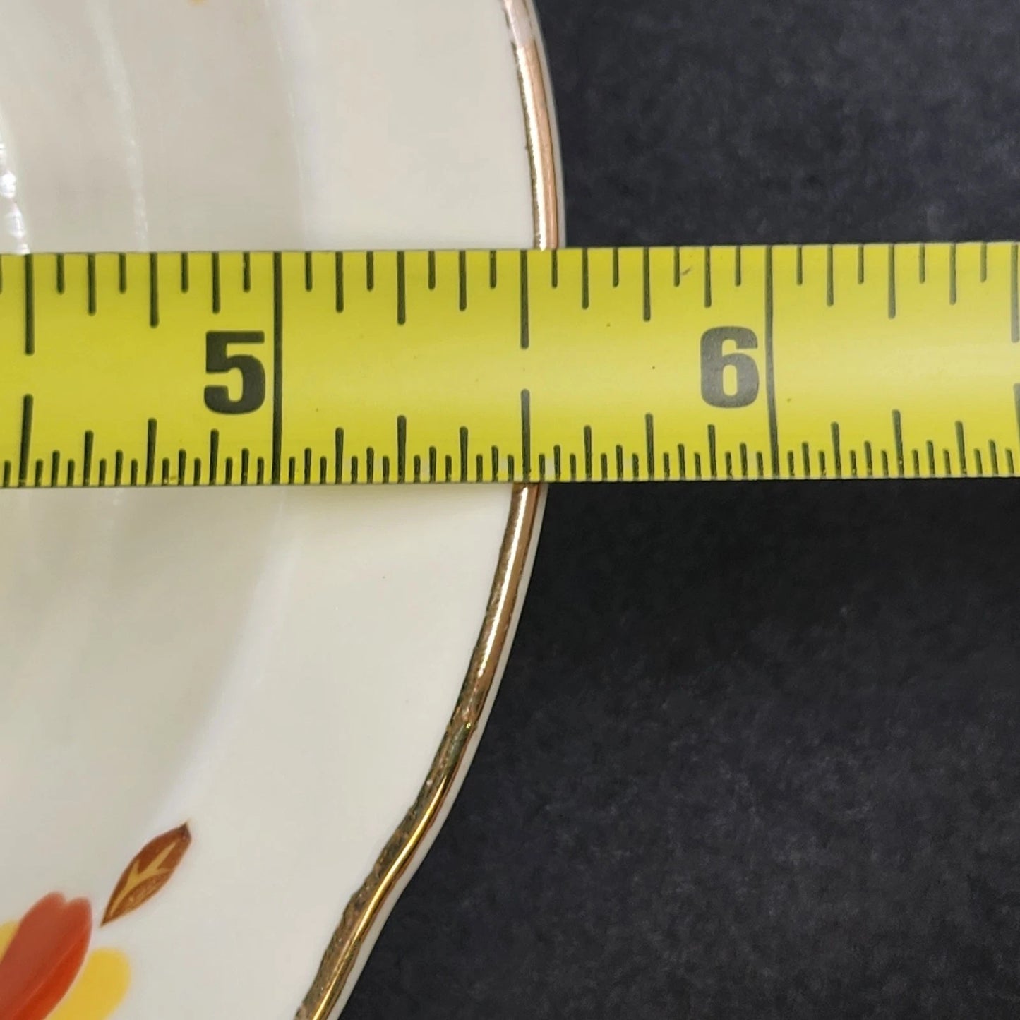 4 Autumn Leaf Rimmed Fruit Dessert Bowls 5.25" Hall's Superior for Jewel Tea MCM