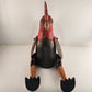 ROOSTER Large Carved Wooden Hand-Painted Hinged Joint Puppet 13" Seated 20" Long