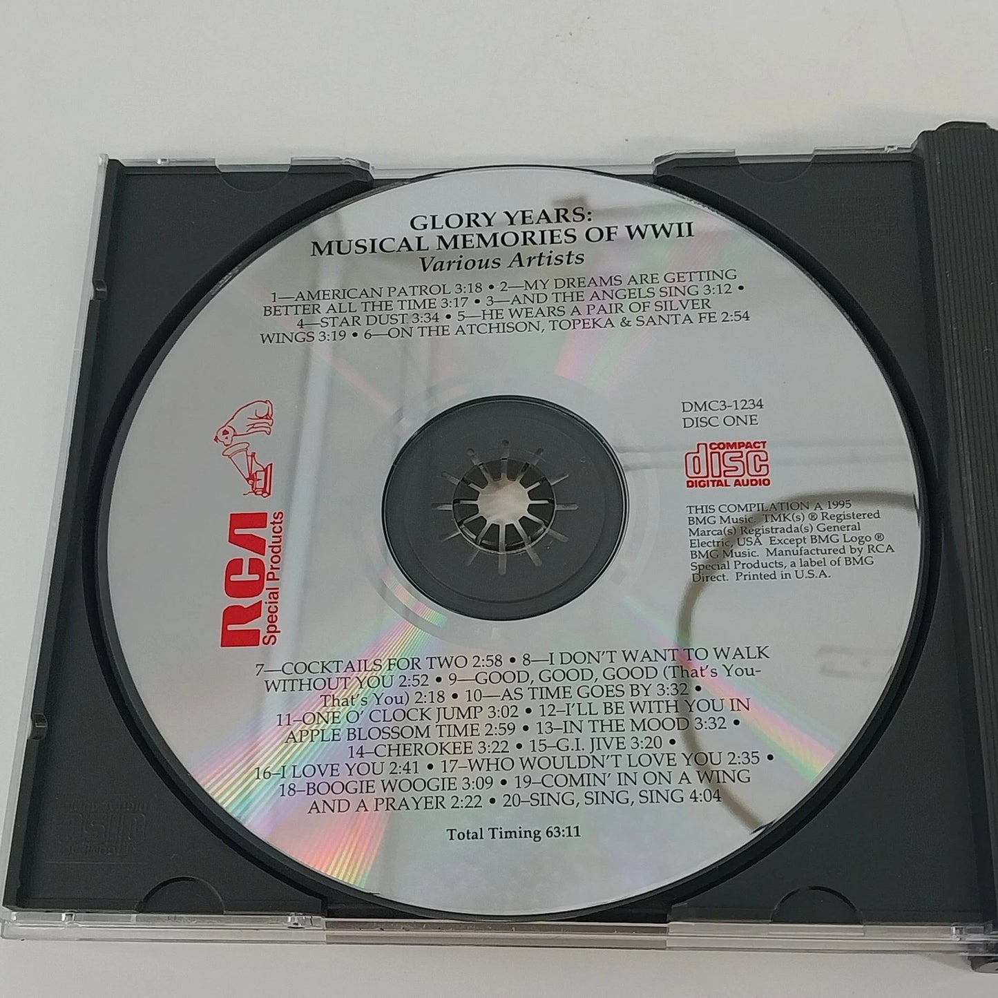 Glory Years Musical Memories of WWII 3 CD Box Set Various Artists Jazz RCA 1995