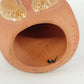 Vintage Alaska Cabin Crafts Clay Figurine Eskimo Boy Seal