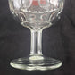 Schlitz Beer Goblet Clear Glass Vintage Stemmed Thumbprint Mug Breweriana 1970s