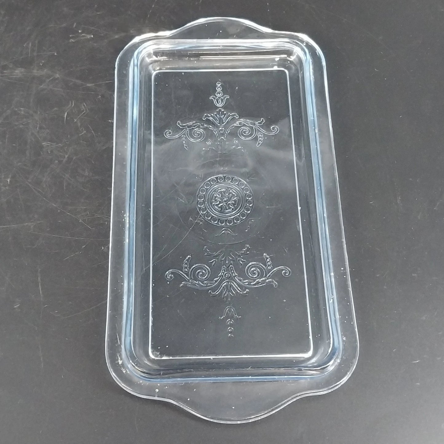 Anchor Hocking Fire-King Sapphire Blue Philbe Refrigerator Dish 1 Qt w Lid Vtg