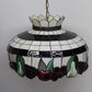 Tiffany Style Stained Glass Fruit Hanging Lamp 20 Inch Leaded Shade