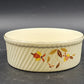 Autumn Leaf French Baker Bowl 3 Pint 7.75" Round Hall's Superior - Jewel Tea Vtg