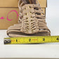 Bella Marie Gladiator Wedge Sandals Womens 8 Taupe Cage Style