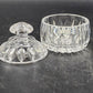 Gorham Crystal Althea Creamer & Sugar Bowl Set Elegant Cut Glass Vintage 1960s