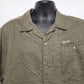 Columbia Sportswear Short Sleeve Shirt Large Dark Khaki Men's Utility Button Up