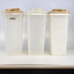 Tupperware 469 Cereal Storage Containers Set 3 Pour Lid