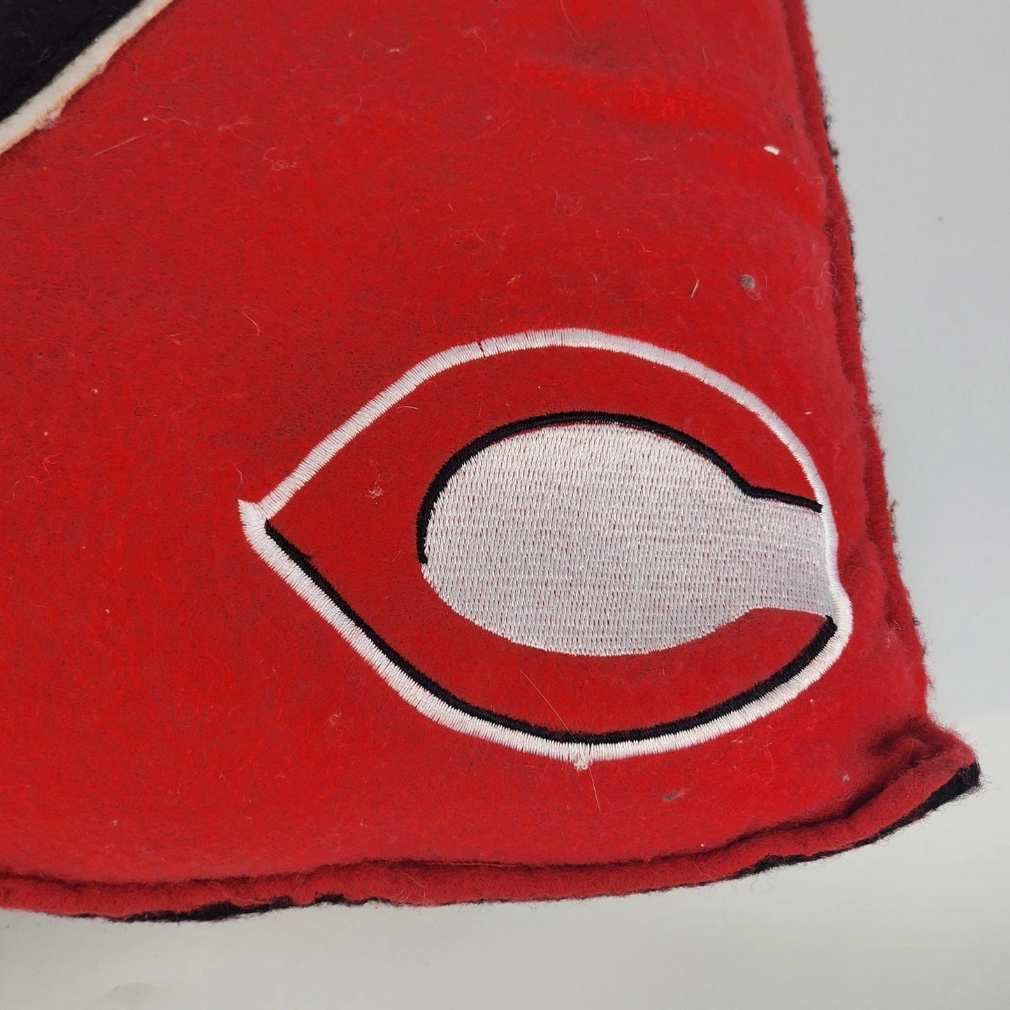 Cincinnati Reds Plush Pillow MLB Baseball Red Black Forever Collectible Handmade