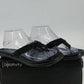 Relativity Park Black Sandals Women 8 M Rhinestone Embellished Straps Flip Flops