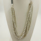 Plunder Large Faux Pearl & Silver Tone Chunky Statement Multistrand Necklace