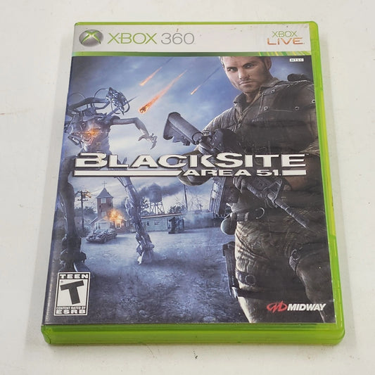 BlackSite Area 51 Xbox 360 2007 Video Game Midway Studios FPS Sci-Fi Shooter