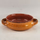 De Silva Pottery Soup Bowl Casserole Italian Handmade Clay Art Loop Handles 5.5"