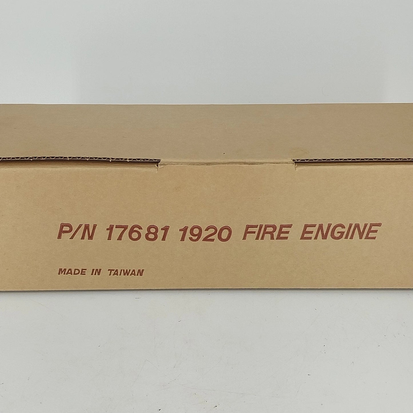 Fire Engine Wooden Model Kit No. 17681 DIY Craft Build NIB Taiwan 15" 1920 Vtg