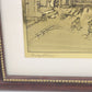 Lionel Barrymore Talio Chrome Framed Venice Prints Set of 4 Signed