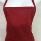 Fame Fabrics F2 Burgundy Promo Bib Apron 2 Pocket Durable