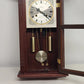 Waltham Tempus Fugit 31 Day Wall Clock Key Wind Pendulum Chime Wood 27.5" Vtg