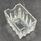 Libbey Sweetener Sugar Packet Holder Ribbed Glass Vintage Clear Caddy 3.5"x2.75"