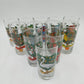 12 Twelve Days of Christmas Drinking Tumblers Set American Glass Boxed Vtg USA