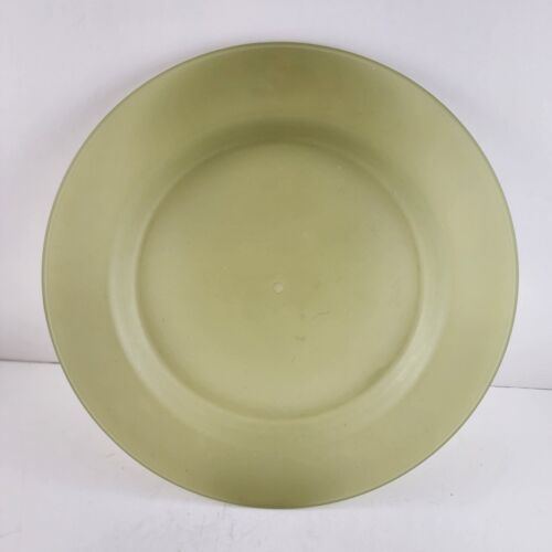 6 Pc Plastic Plates Outdoor Picnic Camping Dishes Green 9.75" Lunch Dinner