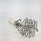Double Wire Potato Masher White Wood Handle Farmhouse Kitchen Tool 11.5" Vintage
