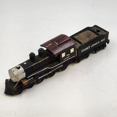 Ezra Brooks Decanter Casey Jones 382 Train Steam Engine & Coal Car 1980 Damage