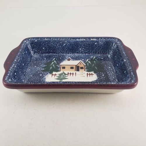 Holiday Mountain Lodge Handled Casserole Dish Cook's Bazaar