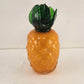 Art Glass Orange Pineapple Green Stem Hand Crafted Decorative Vegetable 6" T