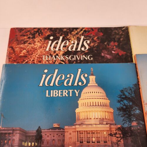 Lot of 4 Ideals Magazines Autumn Thanksgiving Liberty Mother's Day Vintage