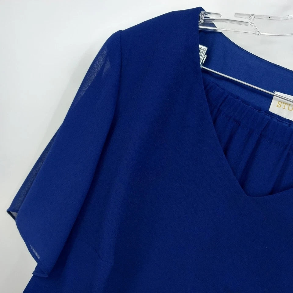 Studio 1 Long Skirt/Blouse 2 Piece Beaded Lined Outfit