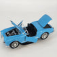 Bburago 1955 Lancia Aurelia B24 Spider 1:18 Diecast Model Light Blue Car Stand