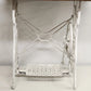 Antique Singer Sewing Machine Table Treadle Base Cast Iron Frame Wood Top 31.5"