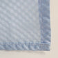 Soft Blue Polyester Square Pavers Honeycomb Waffle Cloth Pattern Shower Curtain