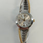 Women's Quartz Watch Two Tone Expansion Band Analog Silver Gold Tone Rope Style