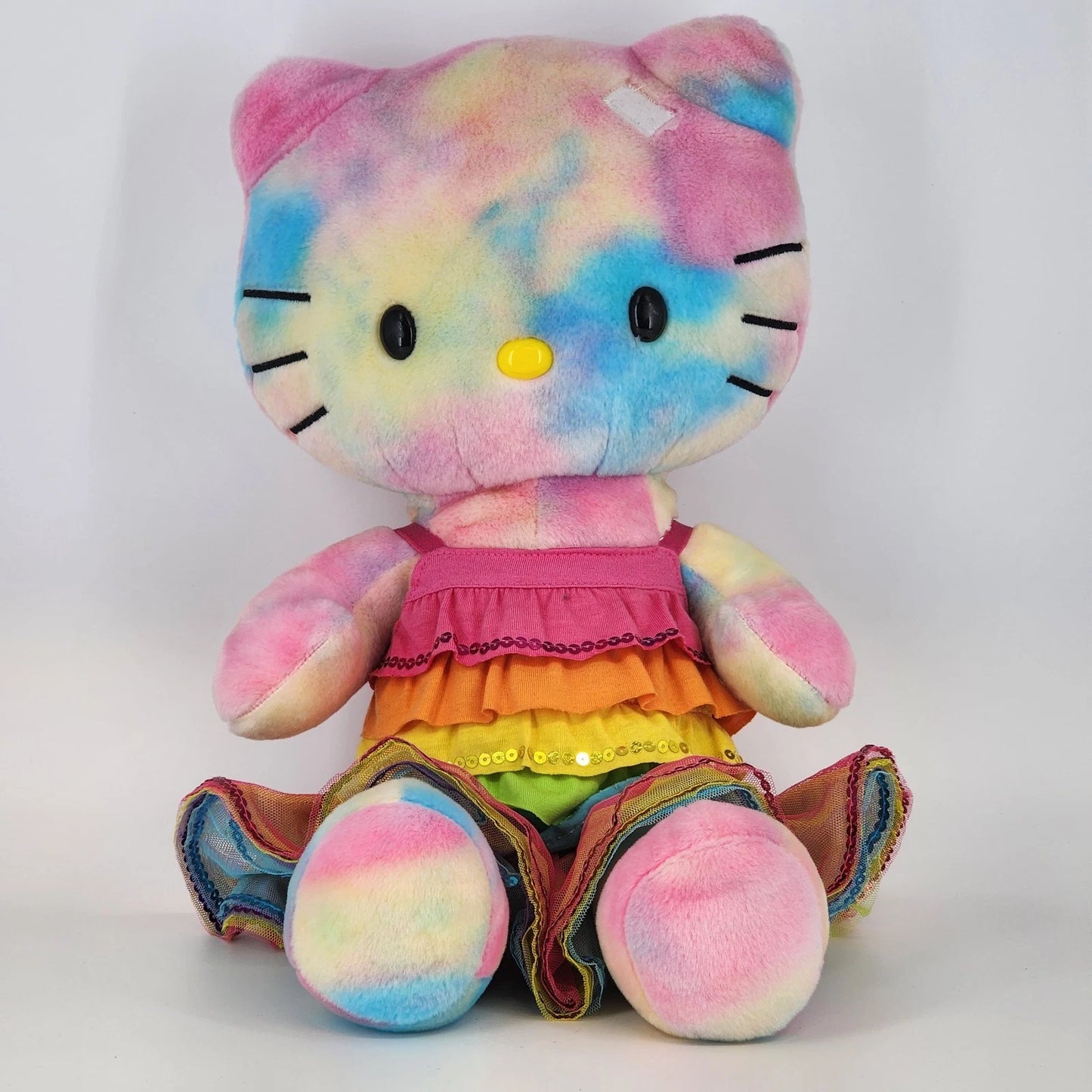 Build A Bear Hello Kitty Tie Dye Watercolor Pastel Plush 19" Sanrio Limited BABW