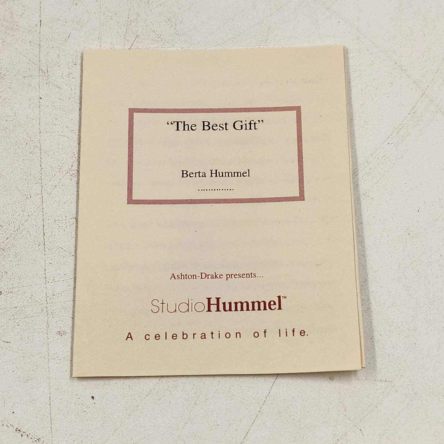 Berta Hummel THE BEST GIFT Ornament Goebel Porcelain Boy with Terrier Dog