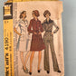 McCall's 4190 Vintage Sewing Pattern '74 Half Size Dress or Top and Pants 18½