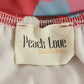 Peach Love California Boho Hippy Flowy Red Tunic Top Lined Large California Vtg