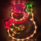 Holiday Time Lighted Snowman Christmas Window Decor 43 mini bulbs 17" From China