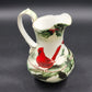 Hautman Brothers Porcelain Pitcher 10" Cardinal in Holly Winter Vintage LG Decor