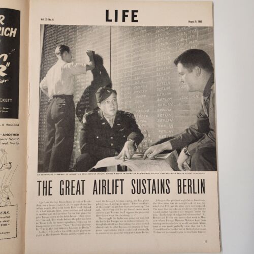 Life Magazine August 9 1948 Russia's Strength Marlene Dietrich & Berlin Airlift
