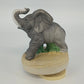 Prince Albert Products Elephant Music Box Born Free Gray Ceramic Figurine Vtg