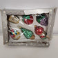 6 Kurt Adler Ornaments Box Set Mercury Blown Glass Christmas Vintage Columbia