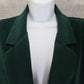 Briggs Blazer Jacket Women’s 12P Soft Green Button Up Shoulder Pads Classic