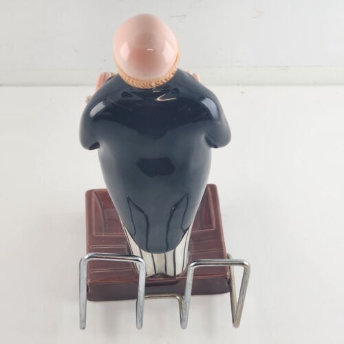 George The Butler Ceramic Pen Pencil Letter Holder 1960's Vintage 9" Tall